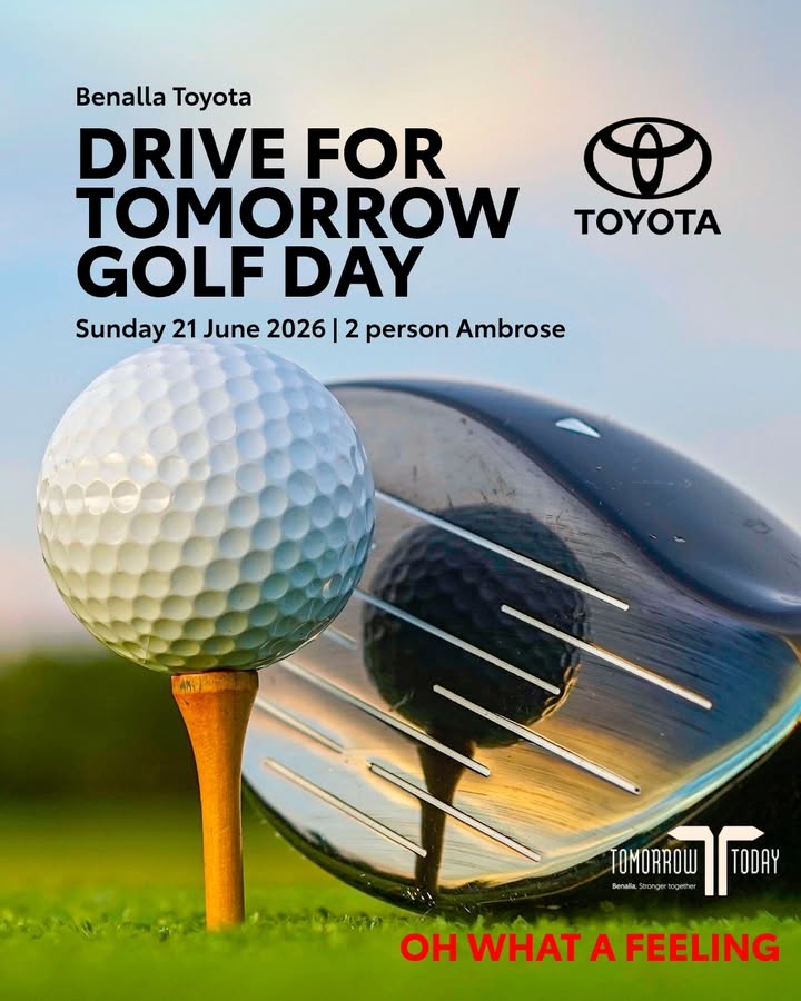 Featured image for “Benalla Toyota Drive for Tomorrow Golf Day – 21st June”
