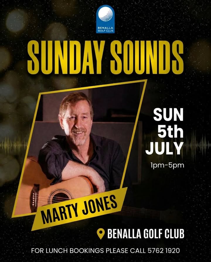 Featured image for “Sunday Sounds with Marty Jones at Benalla Golf Club”
