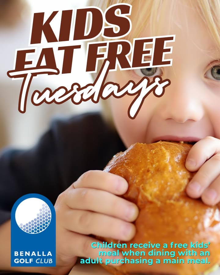 Featured image for “Kids Eat Free Every Tuesday at Benalla Golf Club”