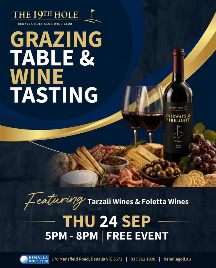 Featured image for “19th Hole Wine Club Launch at Benalla Golf Club”